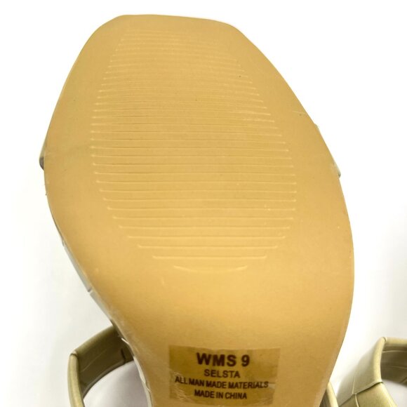 DV Dolce Vita Size 9 Selsta Sage Green Croc Heeled Mules Heels‎ Sandals Shoes - Picture 9 of 13